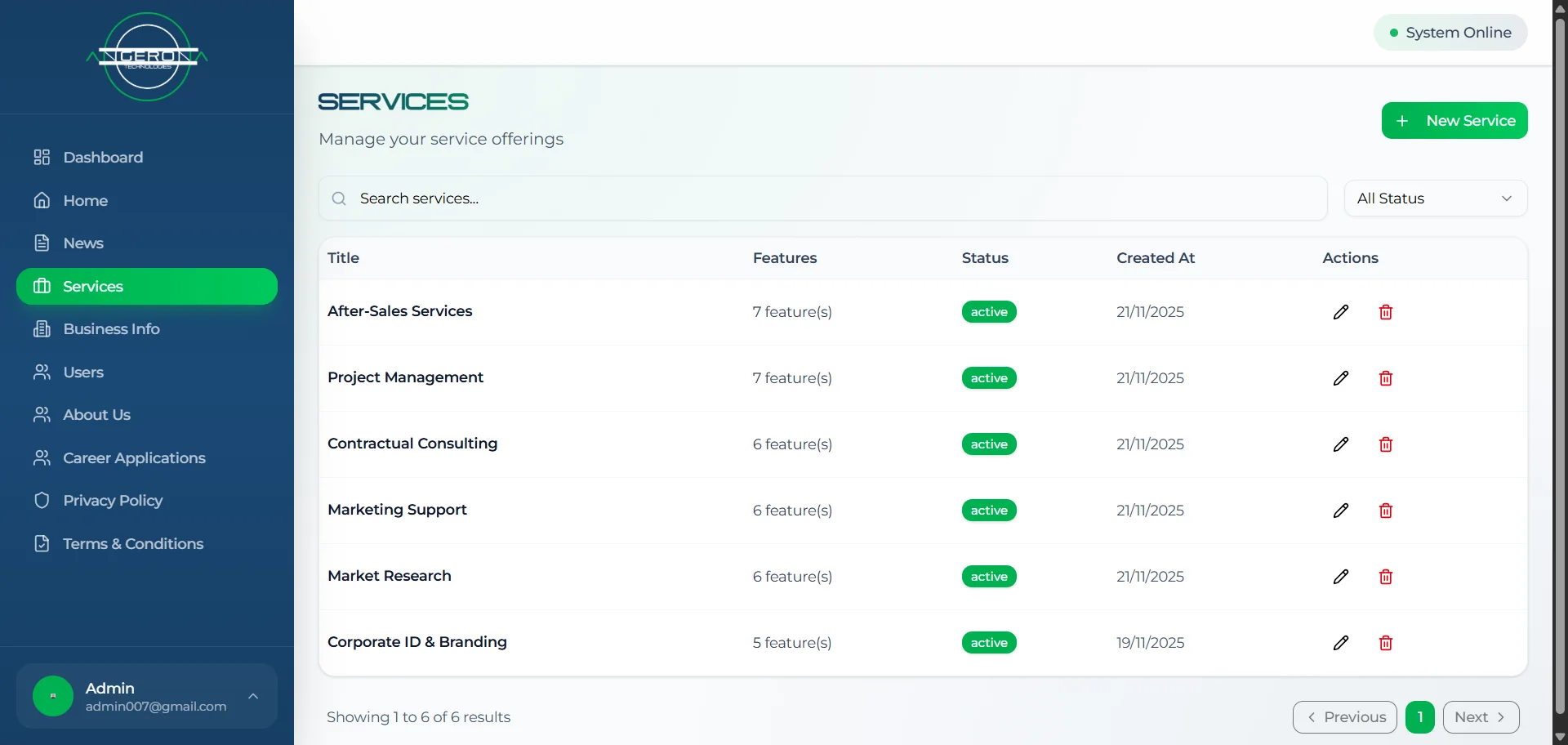 Agerona Website thumbnail 4