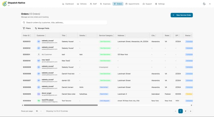 Dispatch Native screenshot 2