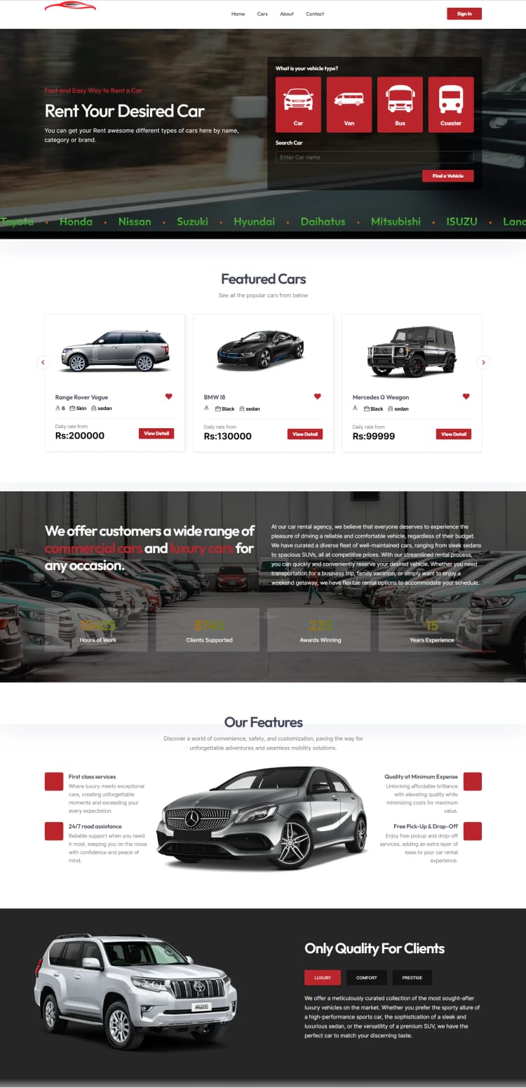 Islamabad Car Rental screenshot 1