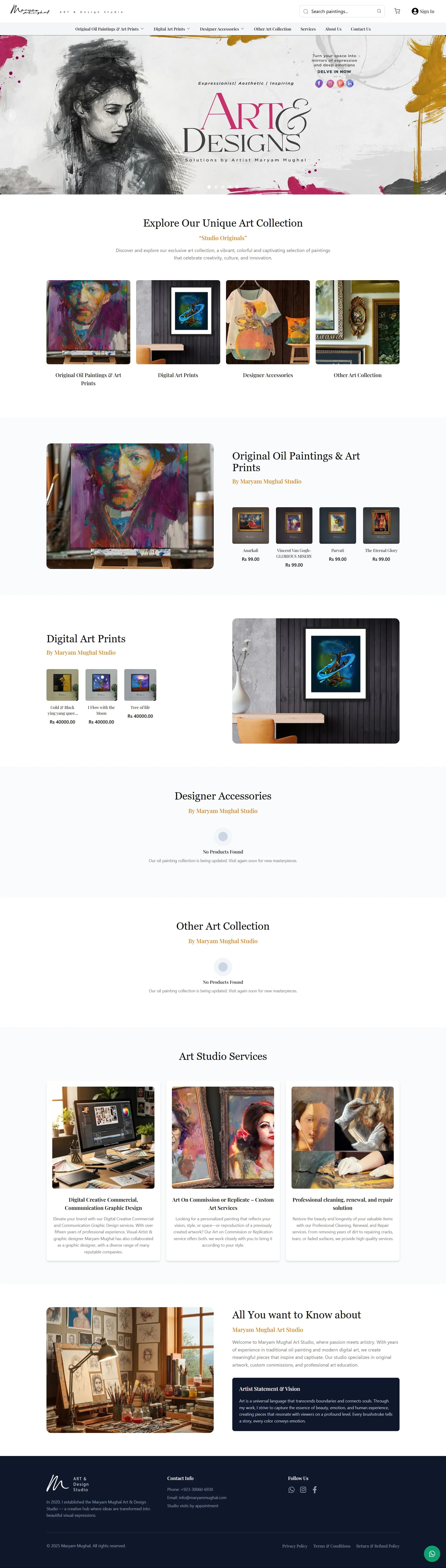 Maryam Arts & Studio screenshot 1