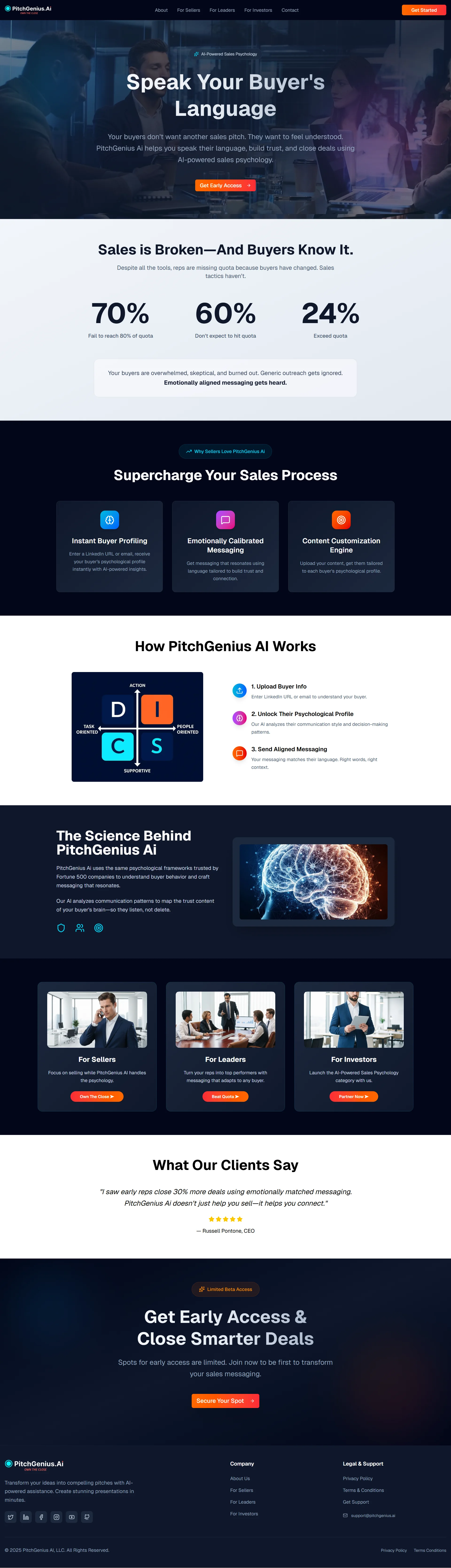 PitchGenius AI screenshot 1
