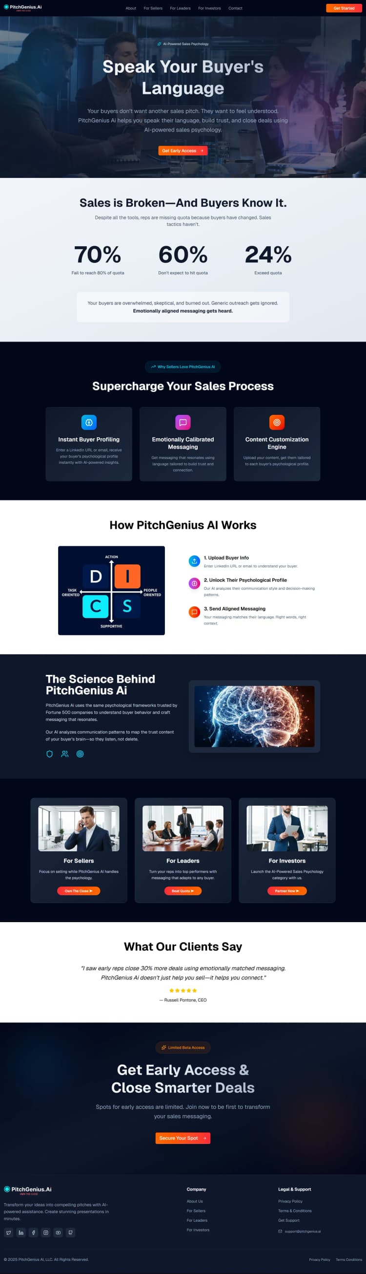 PitchGenius AI screenshot 1