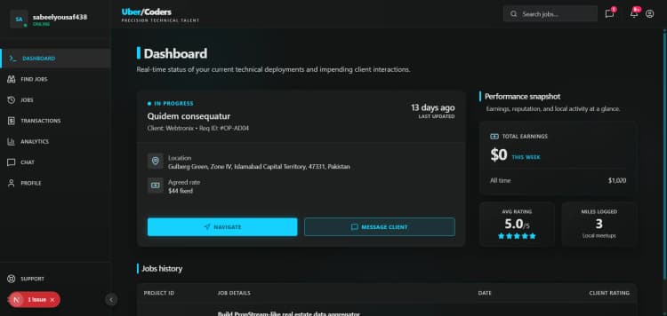 Uber for Coders screenshot 4